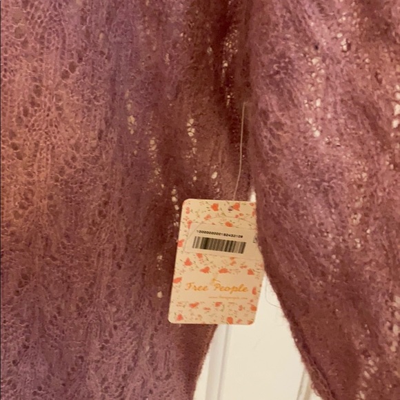 Free People say hello sweater in lilac - Picture 6 of 7
